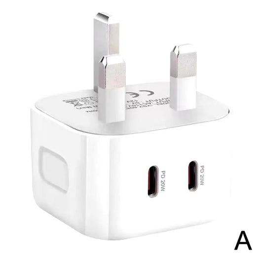 40W Dual USB-C PD Fast Charger